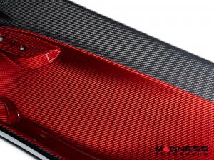 Alfa Romeo 4C Carbon Fiber Door Panels - w/ Red Candy Accents